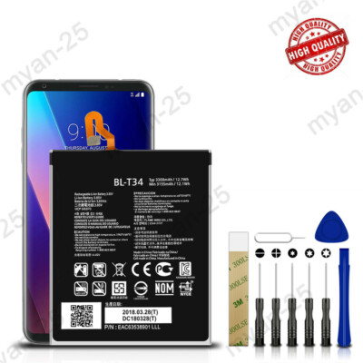 For AT&T LG V35 ThinQ LM-V350AWM Replacement Battery BL-T34 + Tool Kit