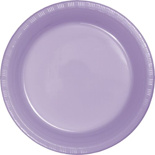 Small 7" Plastic Disposable Plates -Vibrant Solid Colors Appetizer Dessert Party - Picture 18 of 22