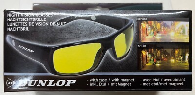 Dunlop Night Vision Glasses (09804) w/Case w/Magnet
