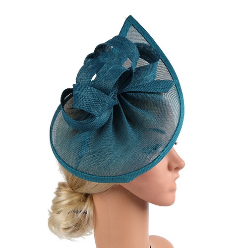 Womens Headband Linen Hat Fascinator Weddings Ladies Cocktail Tea Party Elegant - Picture 5 of 39