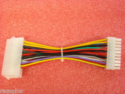 6'' ATX Main 24-Pin Female 20-Pin Male Adapter Computer Power Internal Cable, NEW