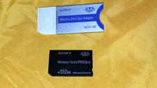 Sony 512mb Memory Stick Pro Duo Memory Card Magic Gate Sony Duo Adapter
