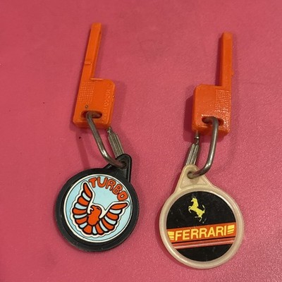 1980s Kidco Key Cars - 2 Keys - Turbo and Ferrari Keys - Parts