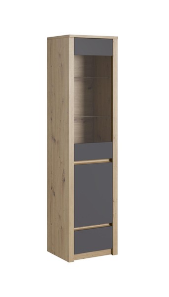 Vitrinen Regale Holz SchräNke Wohnzimmer Vitrine Schrank Kommode Glas Regal Neu!-image