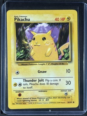 Pikachu #058/102 Base Set 250001