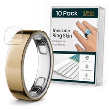 10 Pack Ultra-Thin Skin Cover for Oura Ring Gen 5  Invisible Size 8 Clear