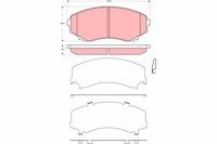 Bremsbelagsatz Scheibenbremse Trw GDB3326 FüR Mazda Lw Mpv 2 LW3W Lwfw
