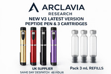 Reusable Latest V3 Peptide Beauty Pen Set 3 x Cartridges & Pen - UK Seller