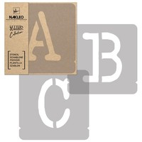 Malschablonen // Buchstaben & Ziffern // 10 Cm // Typewriter Capital // Set 42