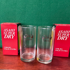 Asahi Super Dry Beer Glasses 6 Ounce Set of 2...