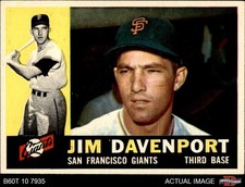 1960 Topps #154 Jim Davenport Giants 7.5 - NM+