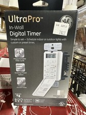 GE w ścianie jednobiegunowy cyfrowy timer wewnętrzny i zewnętrzny (biały) 5 cali - 53222 [G3F]