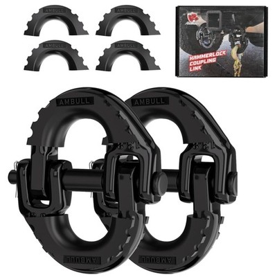 Versatile 1/2'' Hammerlock Coupling Link Set - G80 Steel | Noise Reducing Design