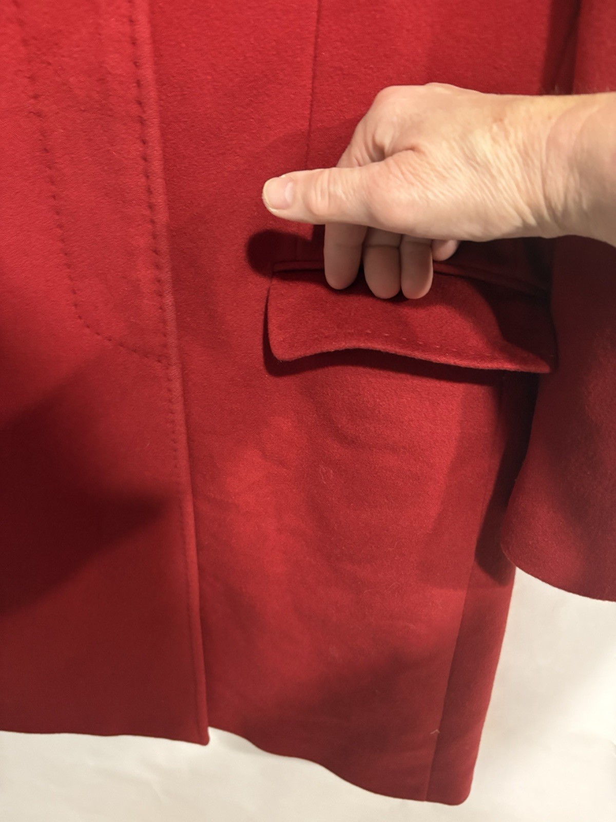 Burberry Coat Merlot Burgundy Size 8 Womens Lambwool , Cashmere image 5