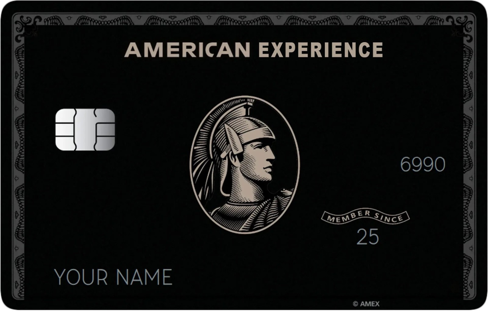 American Express AMEX Platinum METAL Black Card *Novelty Card* Collectible Gift
