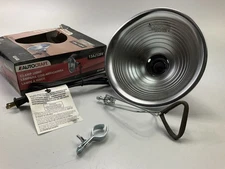 Autocraft AC4448 8.5" Aluminum Clamp-On Work Light Lamp - Up To 150W