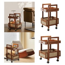 Chariot utilitaire à roulettes, plateau, étagère de bureau, table de chevet,