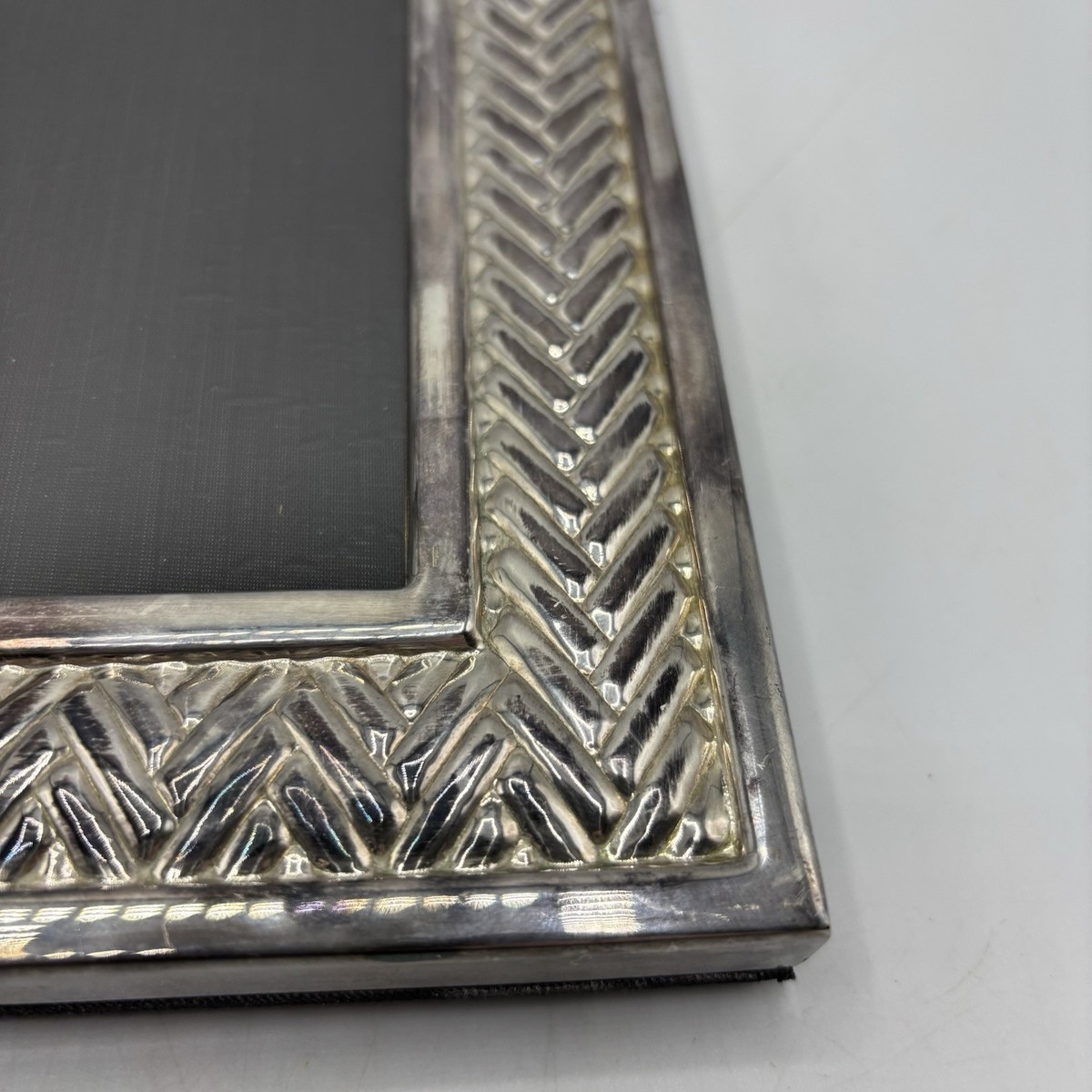 Ralph Lauren Silver Plated Equestrian Braid Design Picture Frame