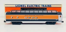 Lionel TCA 15" Aluminum "City of Dallas" Full Vista Dome Passenger Car 6-52085