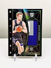 Sasha Vezenkov /25 2023-24 Panini Obsidian Eclipse Materials Electric Etch Green