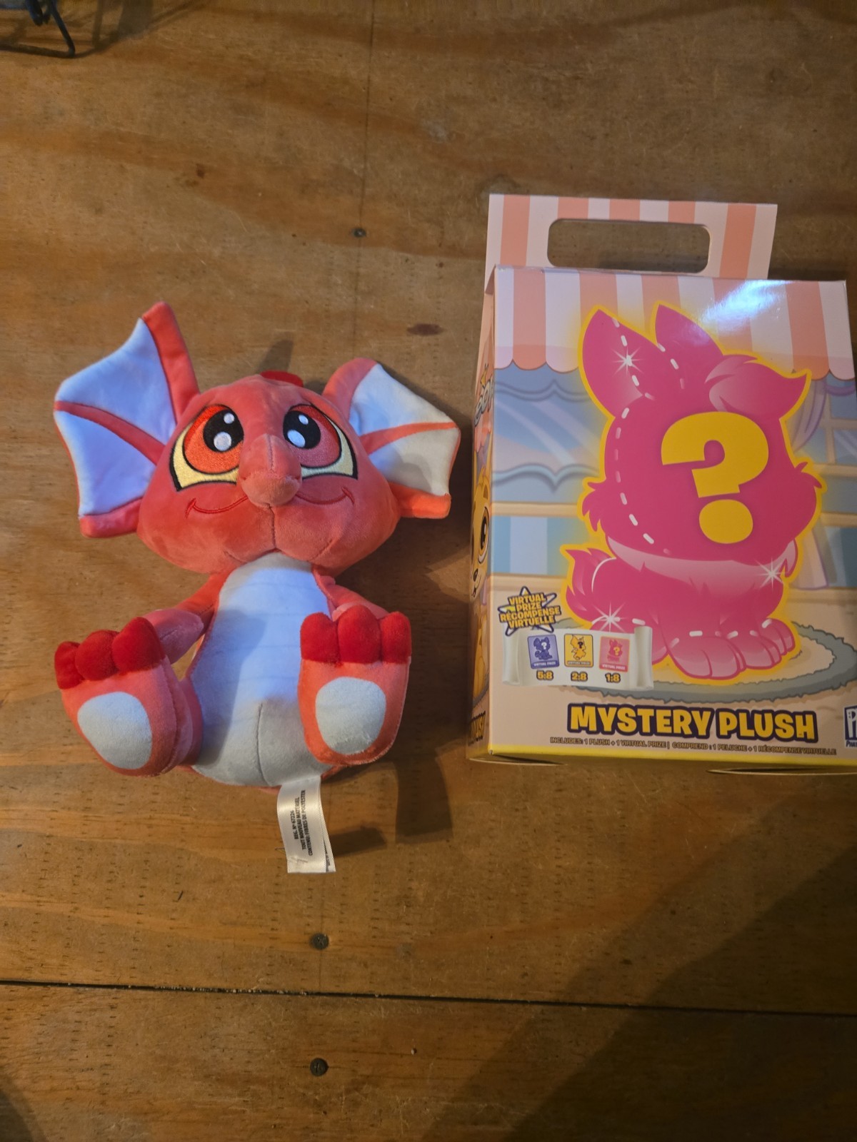 Neopets Mystery RARE 2:8 Baby Draik  w/Code Series 2 Plush 