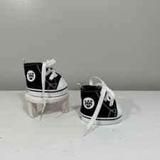Build A Bear BABW High Top Tennis Shoe Black Plush Doll Shoes Toy