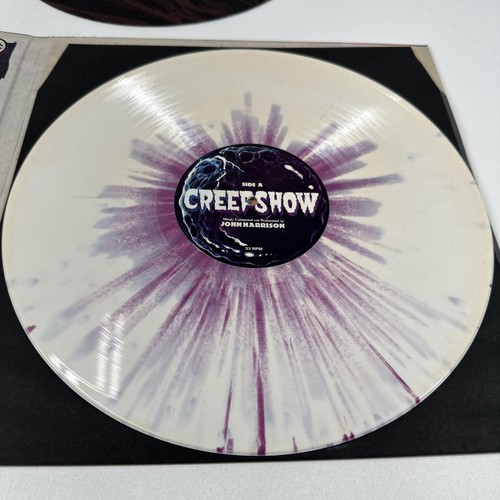 CREEPSHOW Original Soundtrack LP Bone/Purple Splatter Vinyl w/ Slipcover NM RARE - Picture 2 of 7