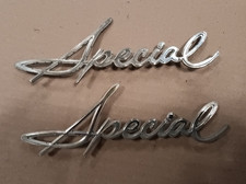64 65 Buick Special Chrome Rear Fender Quarter Panel Script Emblems 1964 1965 64 65 Buick Special Chrome Rear Fender Quarter Panel Script Emblems 1964 1965
