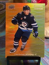 2023-24 Upper Deck Allure Color Flow Orange Yellow Cole Perfetti #CF-13