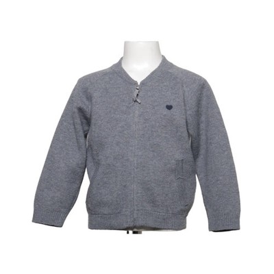 Zara, Strickjacke, Unisex (Kinder), Größe: 116, Grau, Acryl/Polyester/Wolle #MAS
