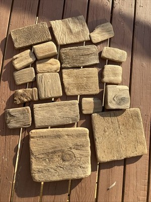 Lot of 19 Driftwood Lake MI Squares/Rectangles for art or crafts