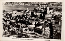 RPPC Aerial View Quebec City Quebec Canada vintage postcard q429