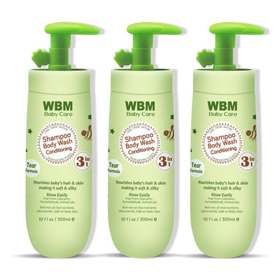 Baby Care 3-In-1 Baby Shampoo, Body Wash & Conditioner, Care from Nature,100% Pl