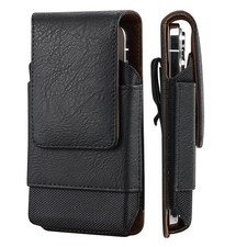 Premium Leather  Oxford Phone Holster With Belt Clip Universal Phone Pouch Case