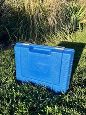 Vintage 1984 LEGO Blue Plastic Storage Box Carrying Case Organizer Made in USA