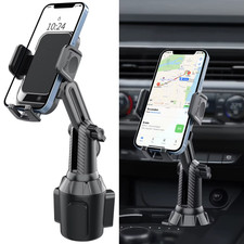    Upgraded Cup Phone Holder      360  Adjustable Fits All 4-7" Phones in Cars Gol
