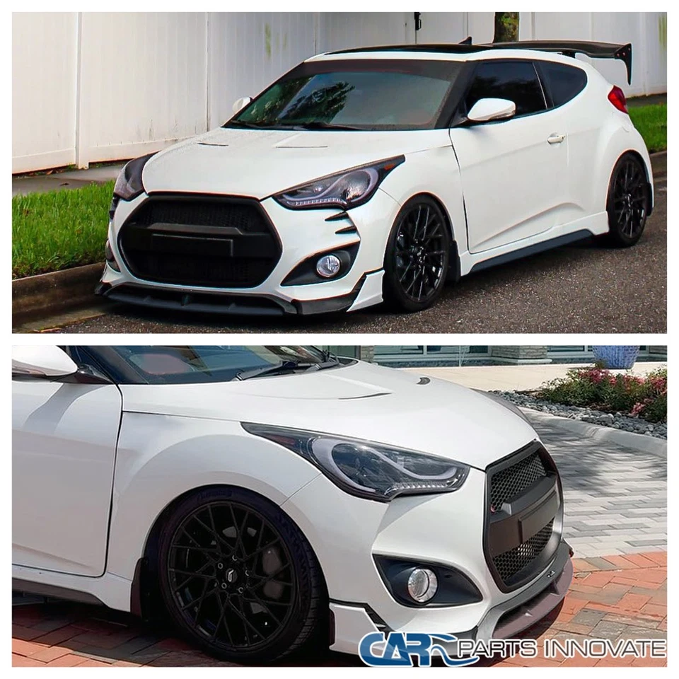 Smoke Fits 2012-2017 Hyundai Veloster Projector Headlights LED Sequential Signal Foto 4 de 4