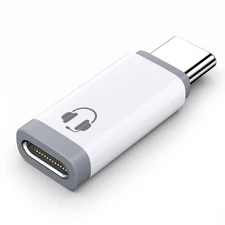 USB C Male to Lightning Female – Audio Adapter (Audio Only, No Charge)