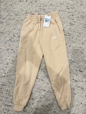 Nike Kids Jogger Sweatpants Beige Standard Fit Unise Youth Size Medium NEW