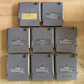 Nintendo NES 5 Screw Game Lot Super Mario Bros Kung Fu Ikari Warriors
