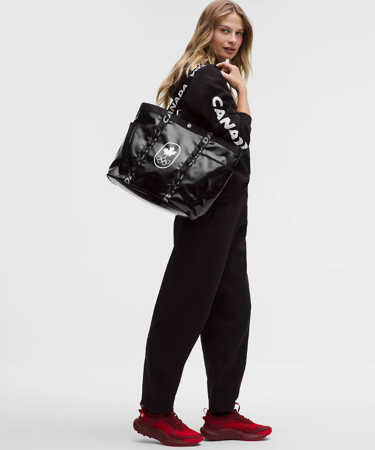 Lululemon Team Canada Ripstop Cinch-Closure Tote Bag 20L, COC Logo