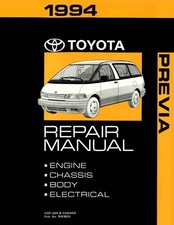 1994 Toyota Previa Factory Shop Service Manual 1994 Toyota Previa Factory Shop Service Manual