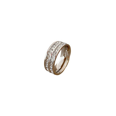 Schillernde TiSteel Mode Paar Ringe mit zeitloser Eleganz und Stil