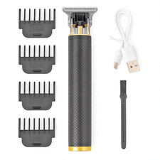 Professional Zero Gapper T-Blade Beard Trimmer Electric Hair Clipper for Men