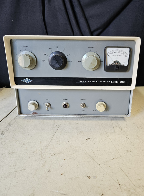 RARE Vintage Gonset GSB-201 Amplifier WORKING NEW Quad 811A's KW+