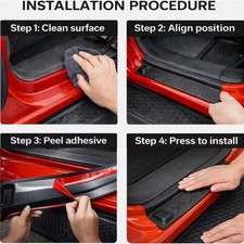 8pcs Car Door Molding Trim Anti-scratch Door Edge Guard Trimfor Most Cars Suv