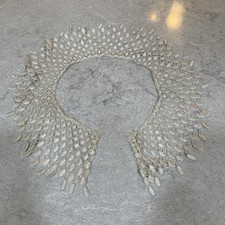 Vintage Doillie Lace Cream Crochet Lace Collar Removeable Neck Collar