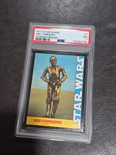 Star Wars See-Threepio  Wonder Bread Card #7 PSA graded 7, NM, Vintage 1977 