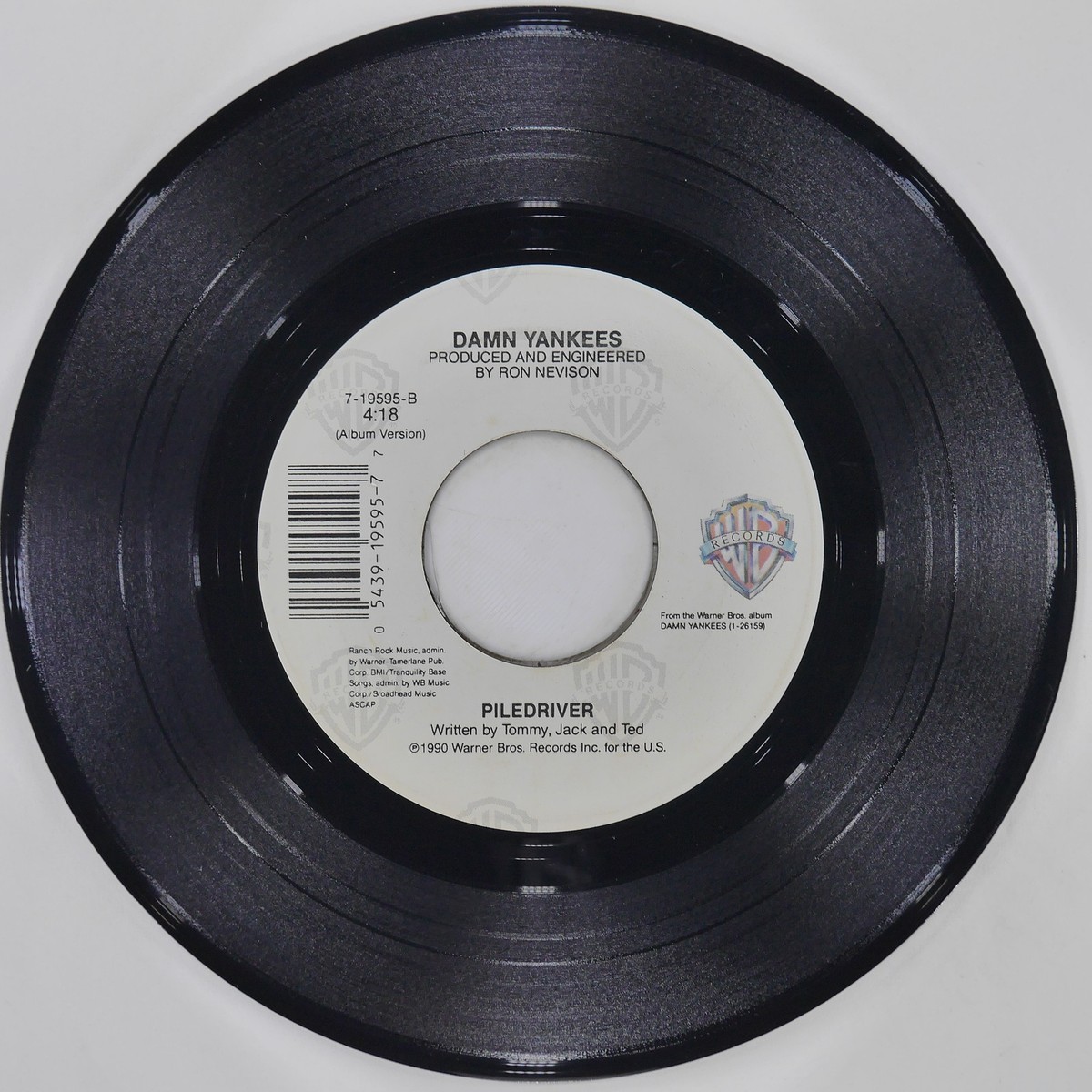 DAMN YANKEES High Enough WARNER BROS 7-19595 VG+ 45 1990 Hard Rock