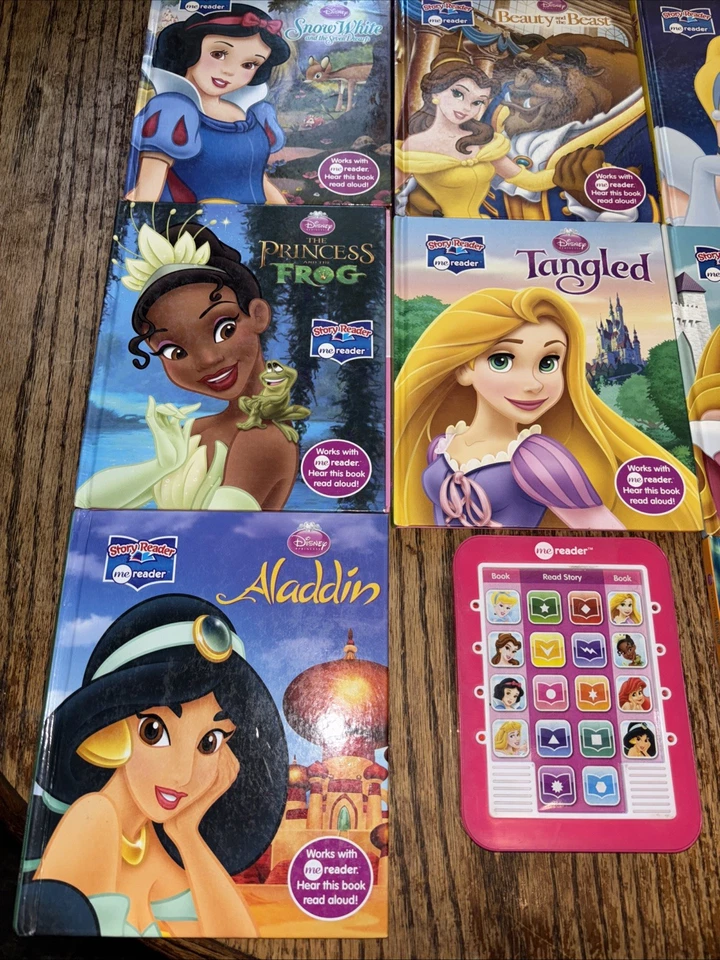Disney Princess ME READER with 8 Books Electronic Story Reader/ Works Great! - Image 2 of 4